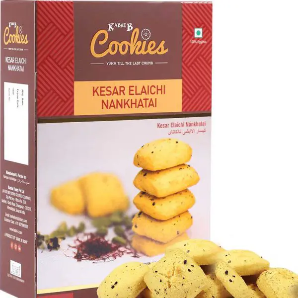 Kesar Elaichi Nankhatai Cookies